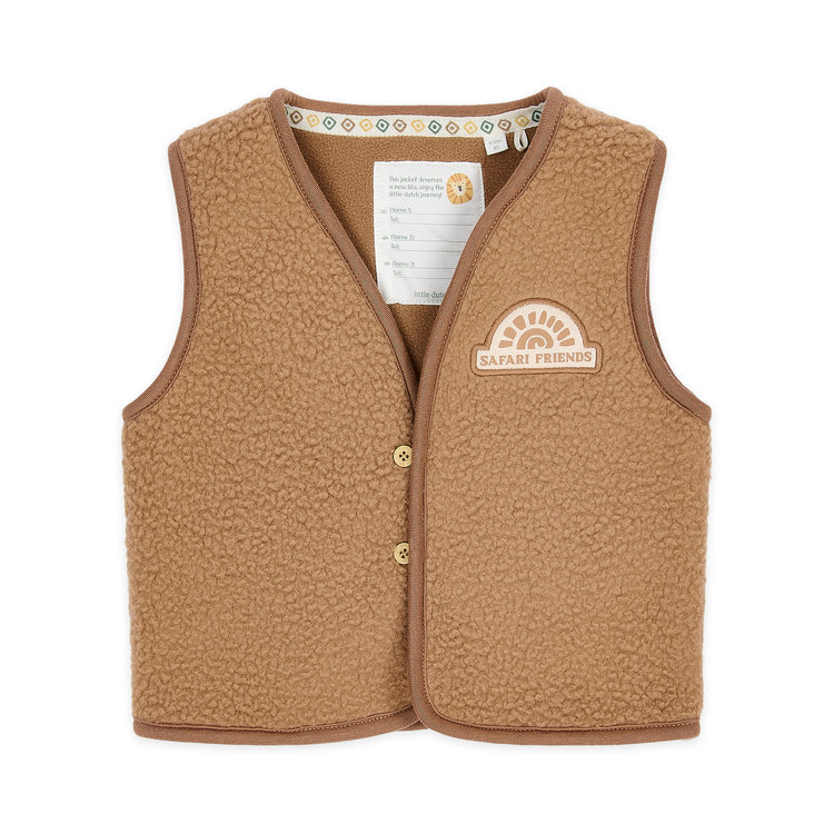 LITTLE DUTCH. Gilet Mudstone