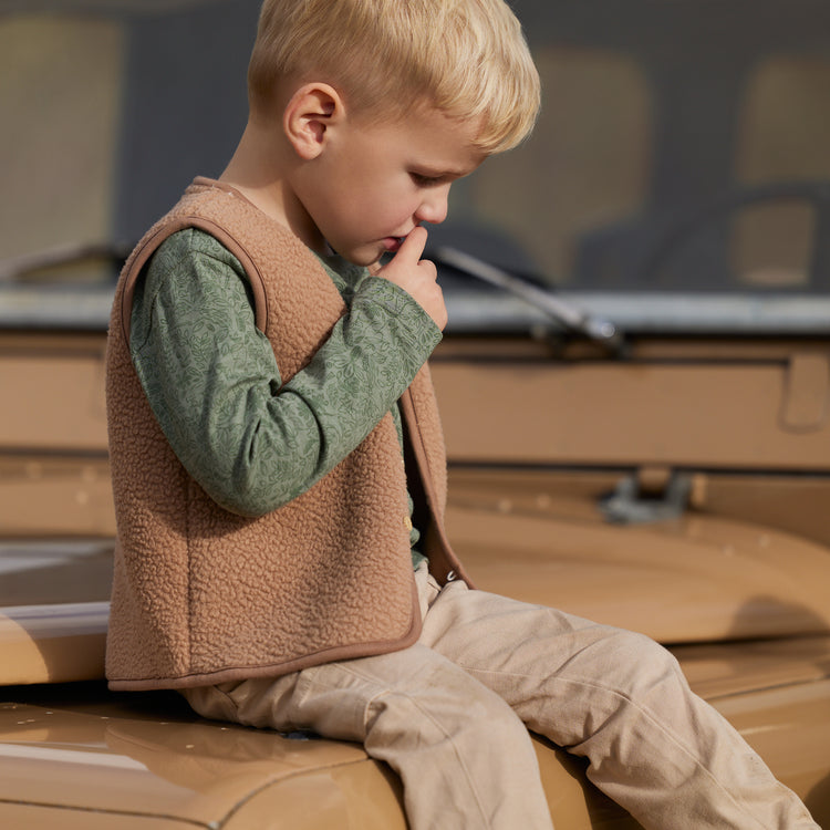 LITTLE DUTCH. Gilet Mudstone