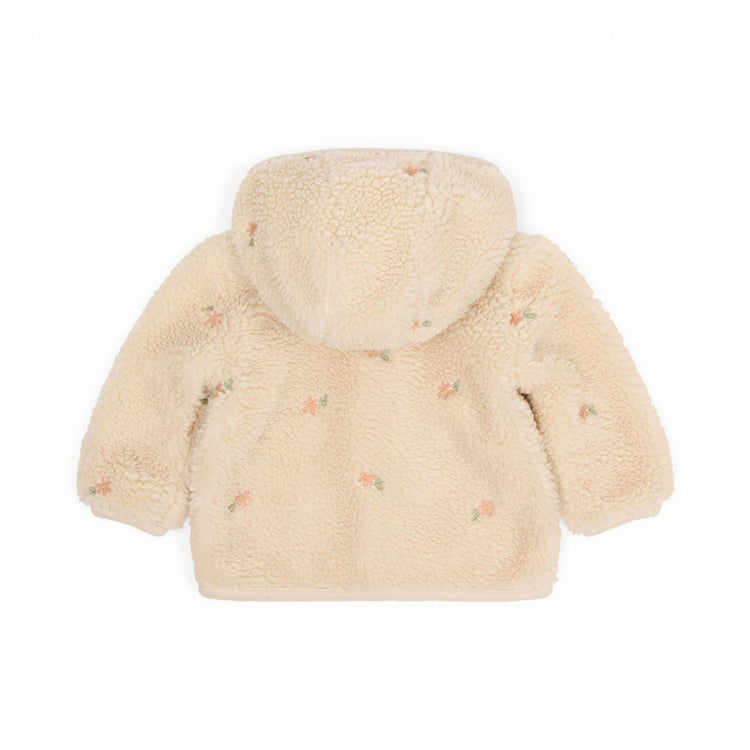 LITTLE DUTCH. Ζακέτα teddy Sand Flowers
