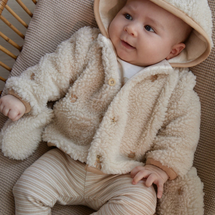 LITTLE DUTCH. Ζακέτα teddy Sand Paws