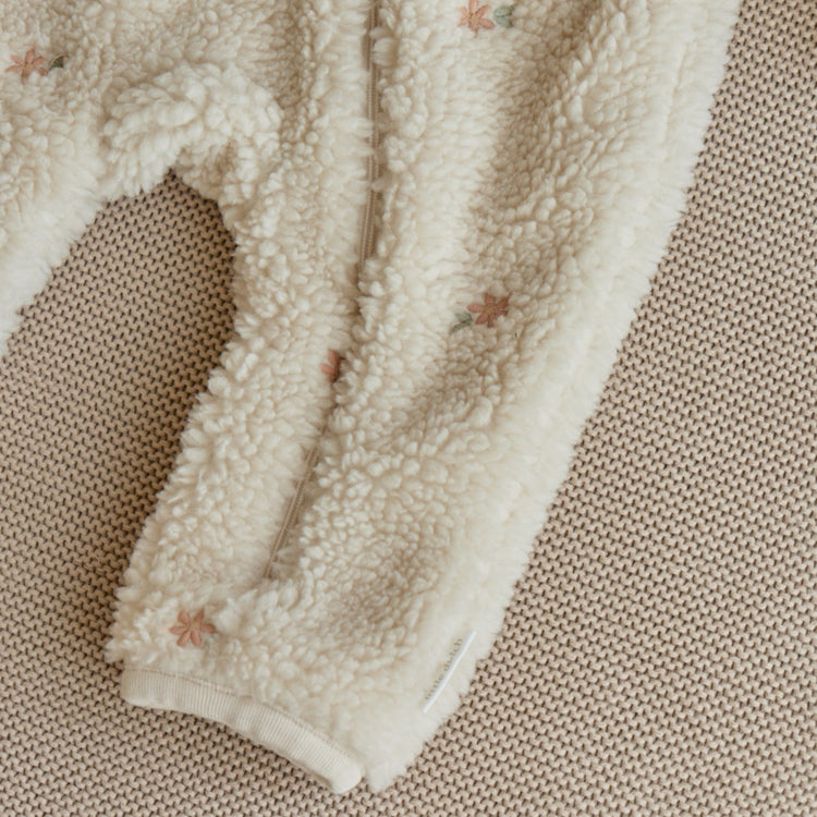 LITTLE DUTCH. Teddy one-piece suit Sand Flowers
