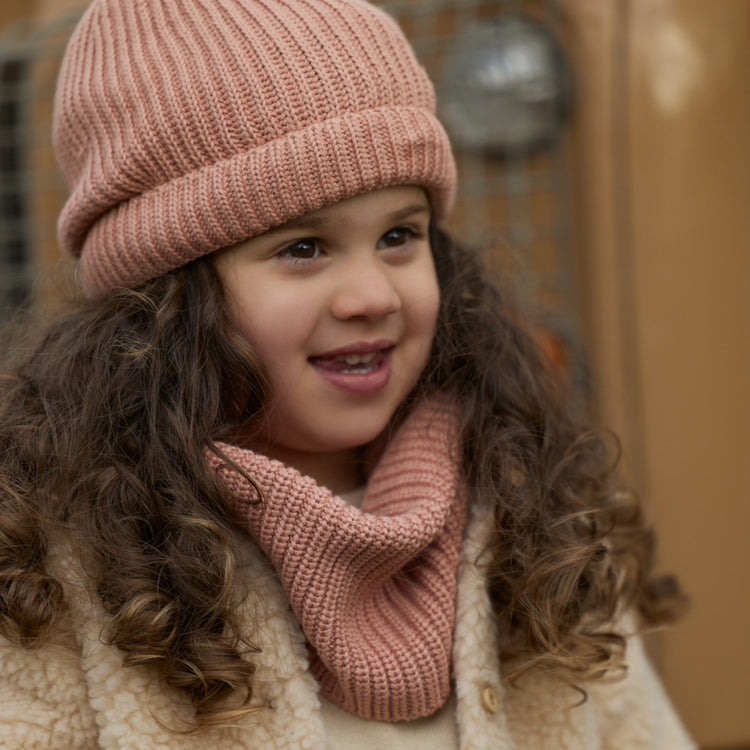 LITTLE DUTCH. Knitted hat Deep Pink - Size 2 (92/104)