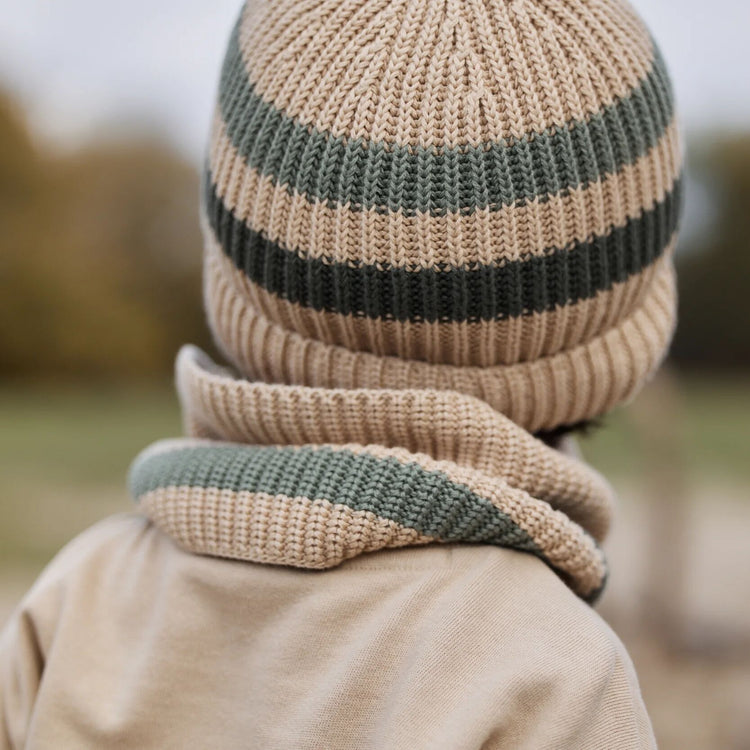 LITTLE DUTCH. Πλεκτό κασκόλ Warm Taupe - One Size