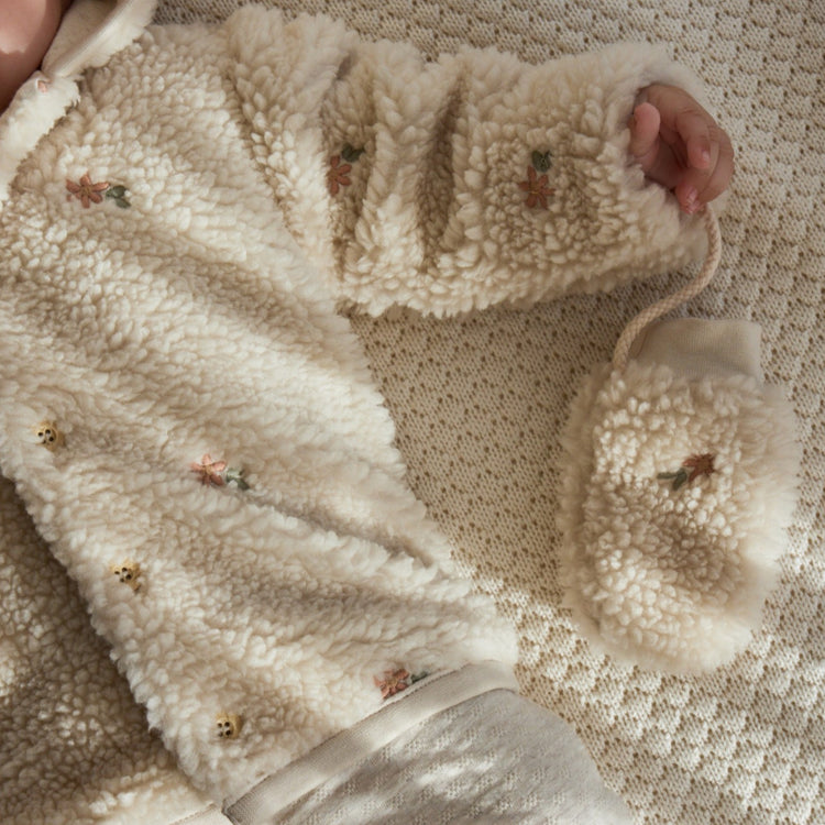LITTLE DUTCH. Γαντάκια teddy Sand Flowers