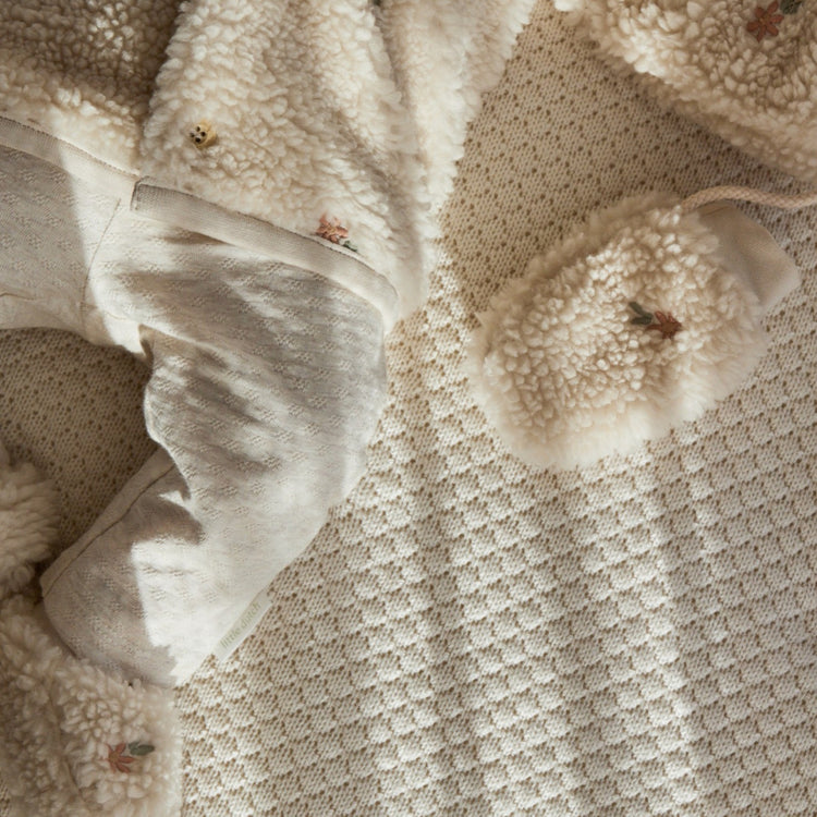 LITTLE DUTCH. Γαντάκια teddy Sand Flowers