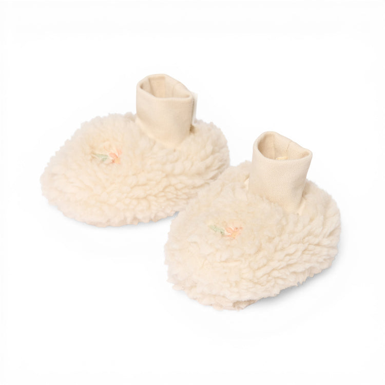 LITTLE DUTCH. Βρεφικά μποτάκια αγκαλιάς teddy Sand Flowers