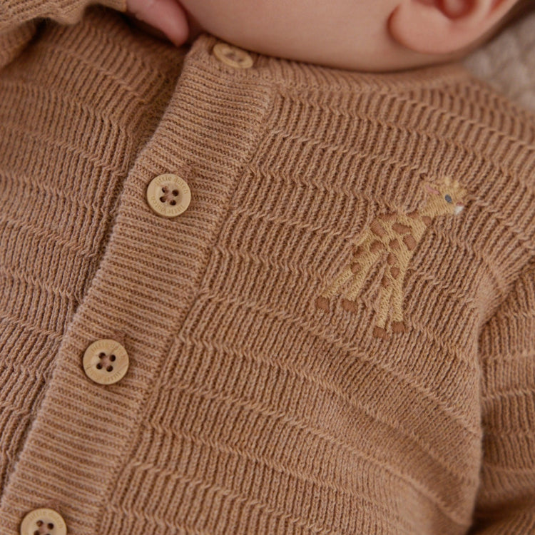 LITTLE DUTCH. Ζακέτα πλεκτή Soft Tan