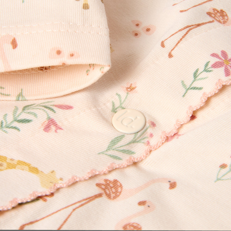 LITTLE DUTCH. One-piece Pyjamas Safari Flamingo