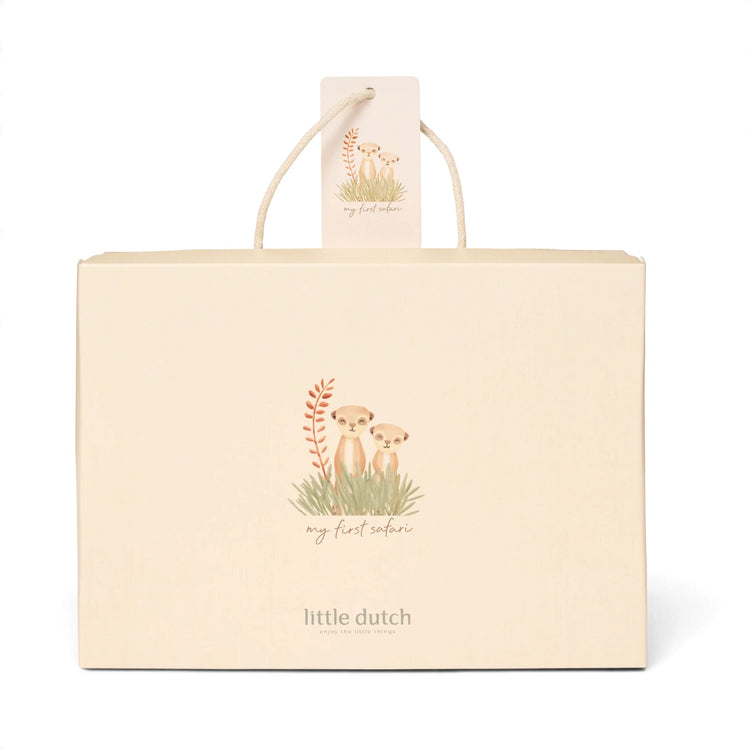 LITTLE DUTCH. Σετ δώρου με ρουχαλάκια Newborn Safari Friends