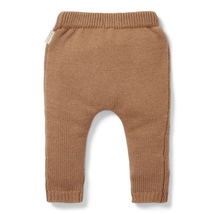 LITTLE DUTCH. Knitted trousers Brown
