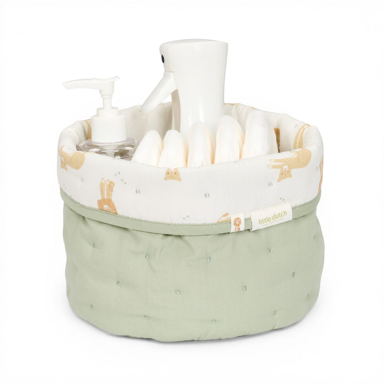 LITTLE DUTCH. Storage basket quilted small Safari Leo