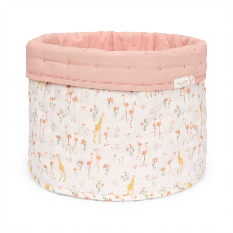 LITTLE DUTCH. Καλάθι αλλαξιέρας καπιτονέ μεσαίο Blooming Safari
