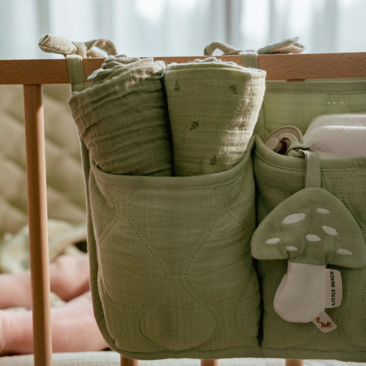 LITTLE DUTCH. Organiser quilted Pure Sage