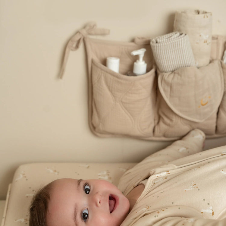 LITTLE DUTCH. Organiser quilted Pure Soft Beige