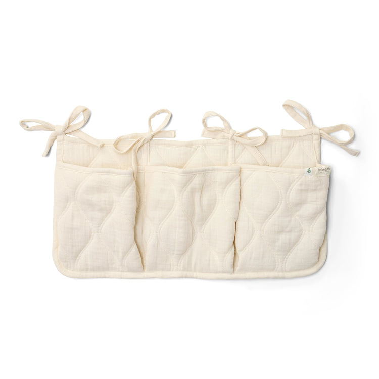 LITTLE DUTCH. Υφασμάτινες θήκες οργάνωσης καπιτονέ Pure Soft White