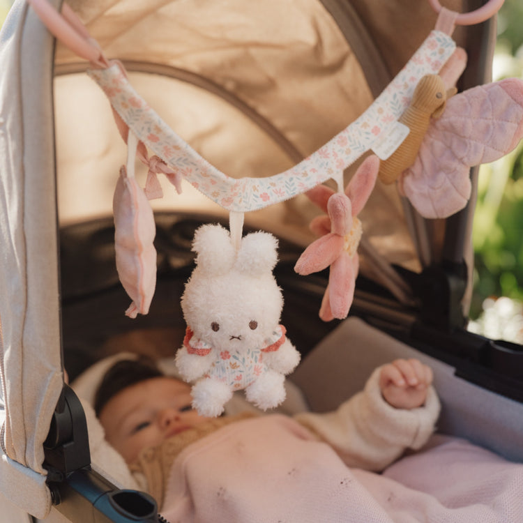 LITTLE DUTCH. Miffy Stroller toy chain - Lucky Blossom GRS