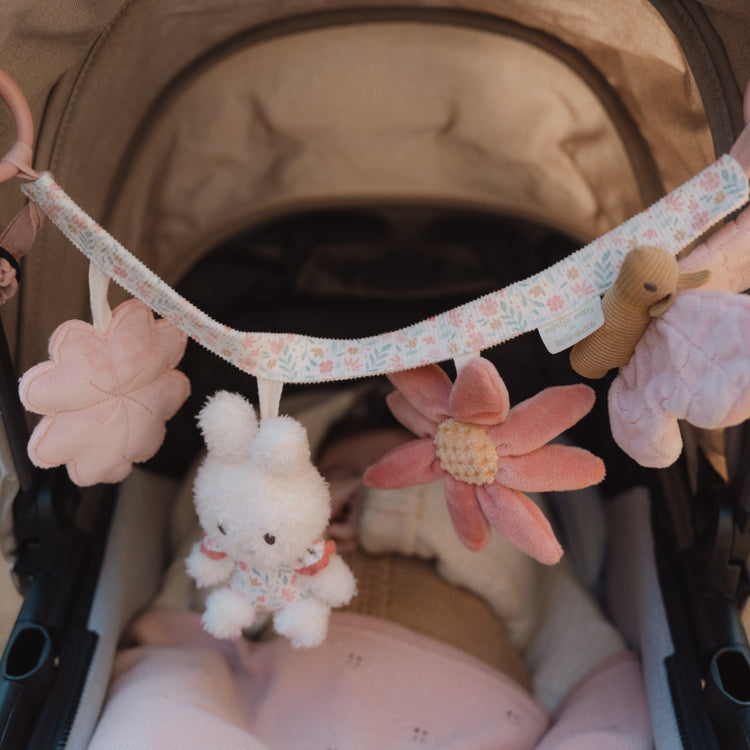 LITTLE DUTCH. Miffy Stroller toy chain - Lucky Blossom GRS