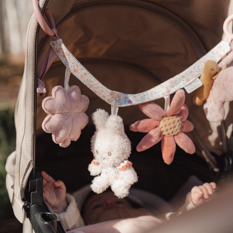LITTLE DUTCH. Miffy Stroller toy chain - Lucky Blossom GRS
