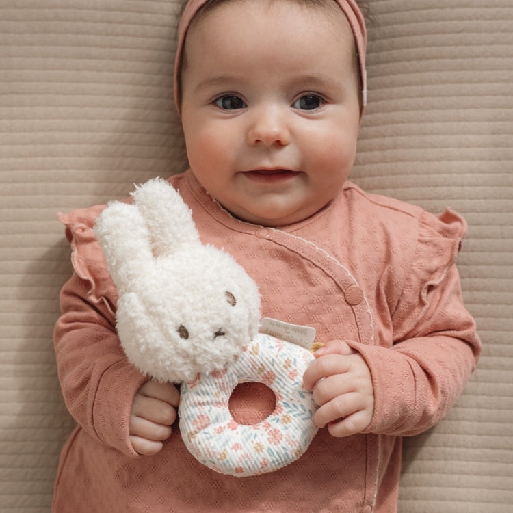 LITTLE DUTCH. Miffy Rattle - Lucky Blossom GRS