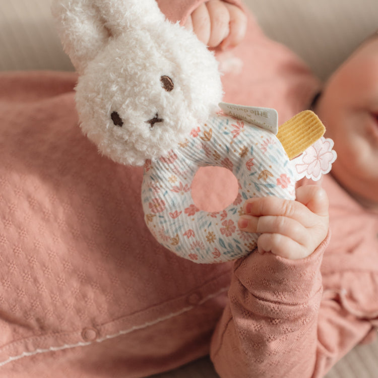 LITTLE DUTCH. Miffy Rattle - Lucky Blossom GRS