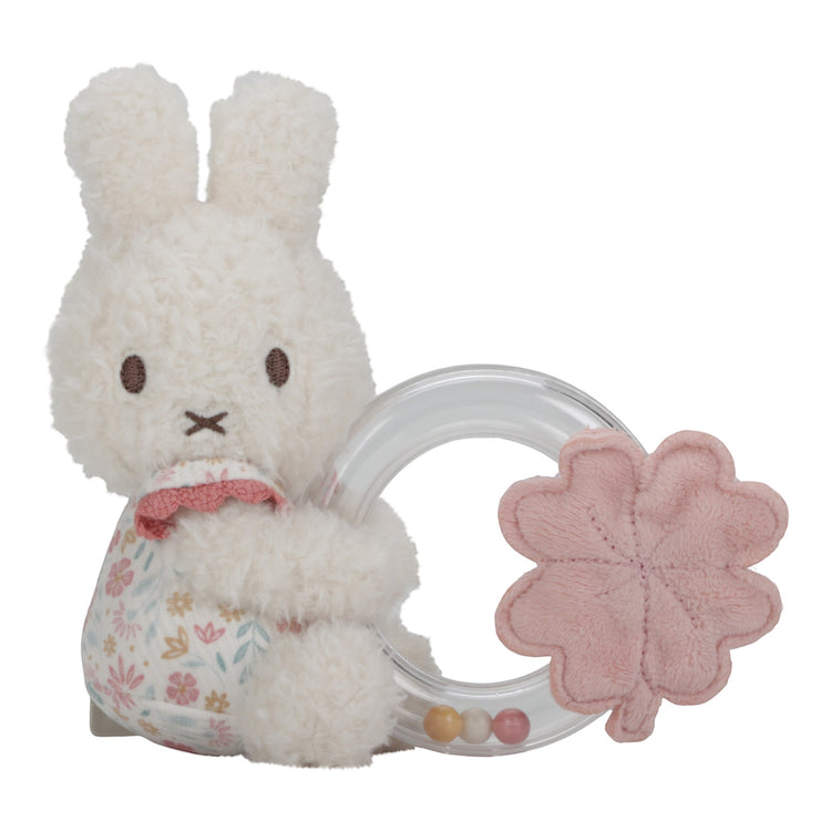 LITTLE DUTCH. Miffy Rattle ring - Lucky Blossom GRS