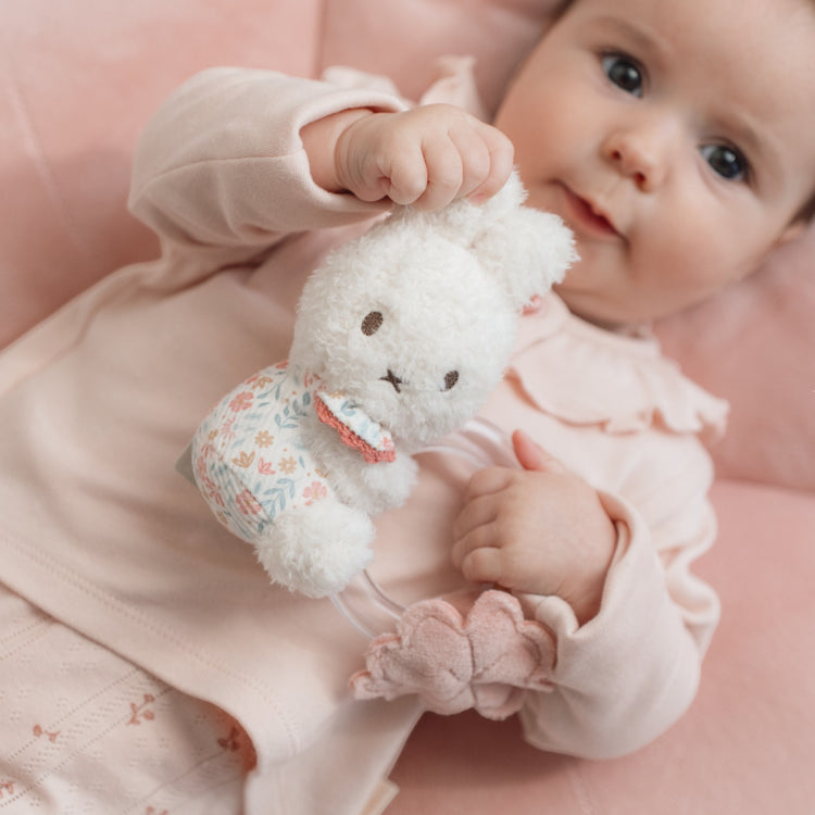 LITTLE DUTCH. Miffy Rattle ring - Lucky Blossom GRS