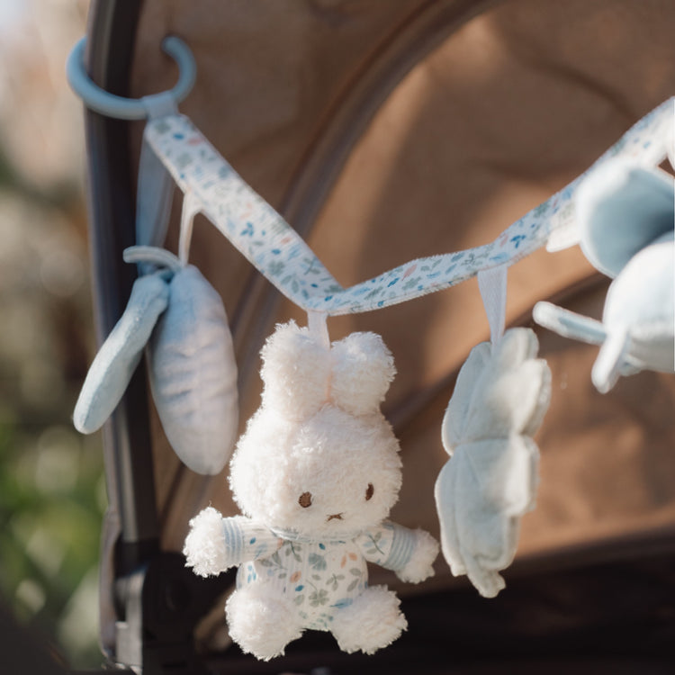 LITTLE DUTCH. Miffy Stroller toy chain - Lucky Leaves GRS