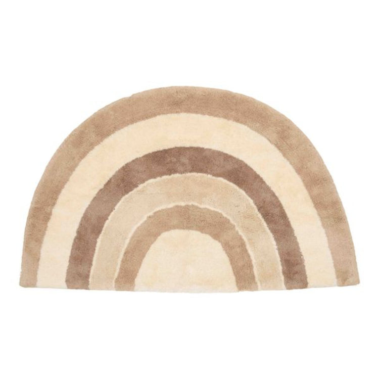 LITTLE DUTCH. Carpet Rainbow shape Natural with latex backing