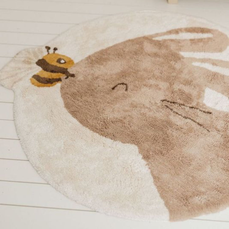 LITTLE DUTCH. Carpet Rabbit bee shape with latex backing
