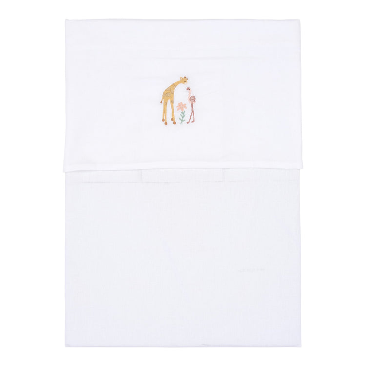 LITTLE DUTCH. Cot bed sheet Flamingo 110x140