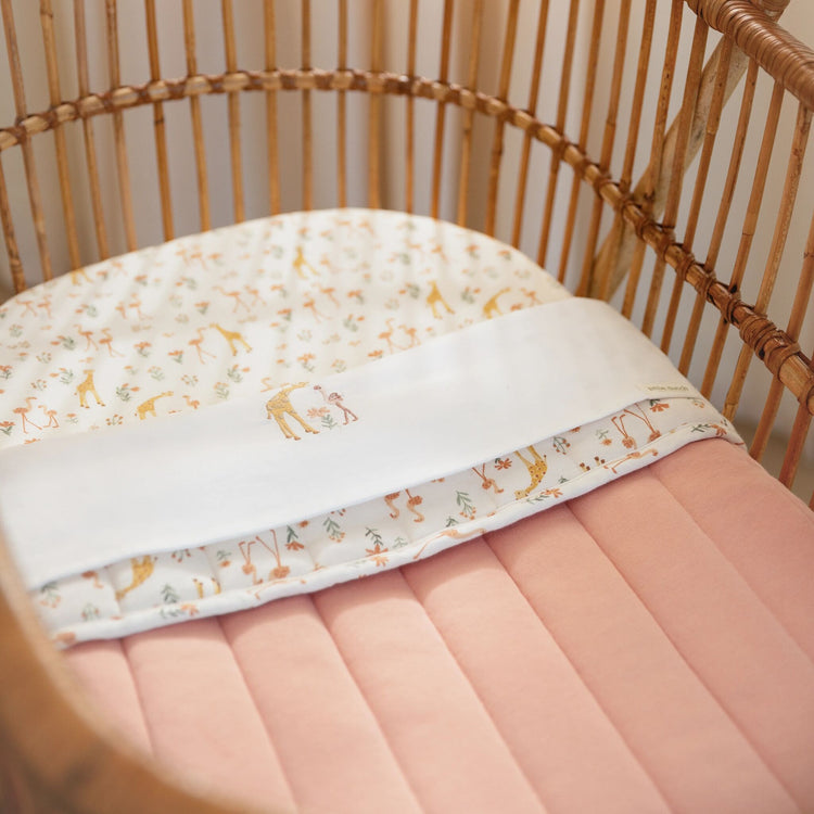 LITTLE DUTCH. Cot bed sheet Flamingo 110x140