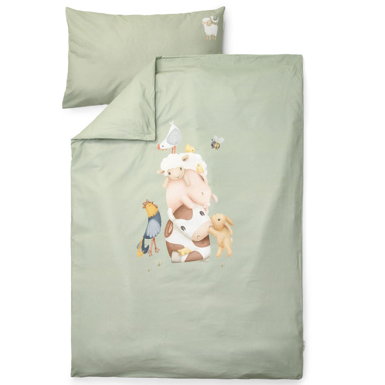 LITTLE DUTCH. Cot duvet cover Little Farm Animals 100x140