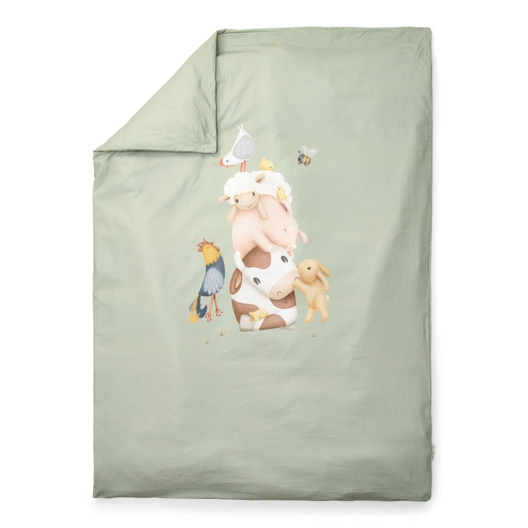 LITTLE DUTCH. Cot duvet cover Little Farm Animals 100x140