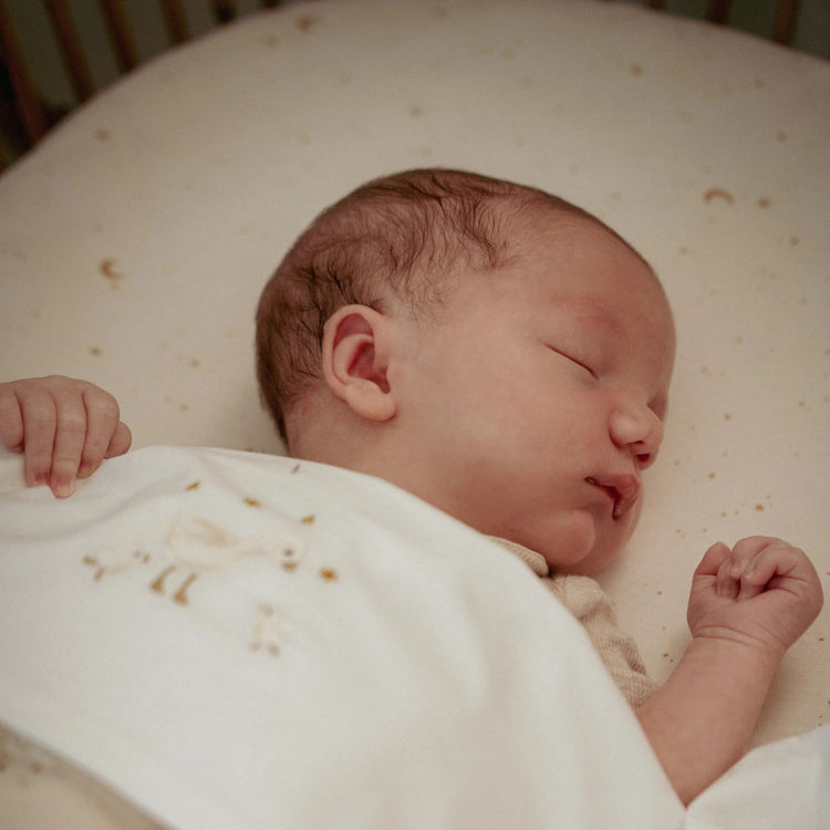 LITTLE DUTCH. Fitted cot sheet Moon & Stars