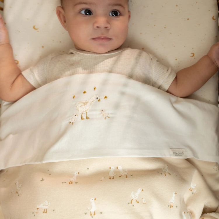 LITTLE DUTCH. Cot blanket Little Goose 110x140