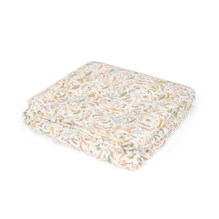 LITTLE DUTCH. Κουβέρτα με επένδυση fleece Safari Wonders 70x100