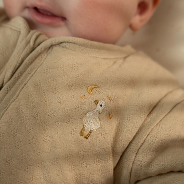 LITTLE DUTCH. Winter sleeping bag jacquard Soft Beige 70cm