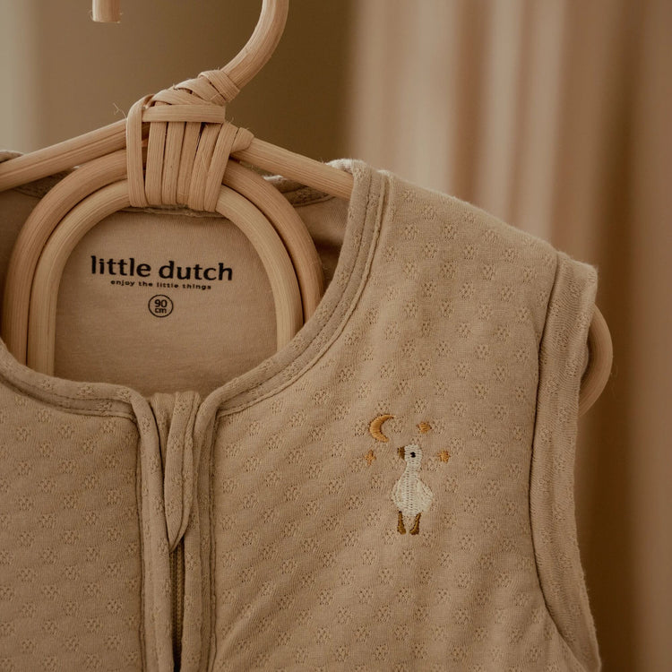 LITTLE DUTCH. Υπνόσακος χειμερινός ζακάρ Soft Beige 90εκ.