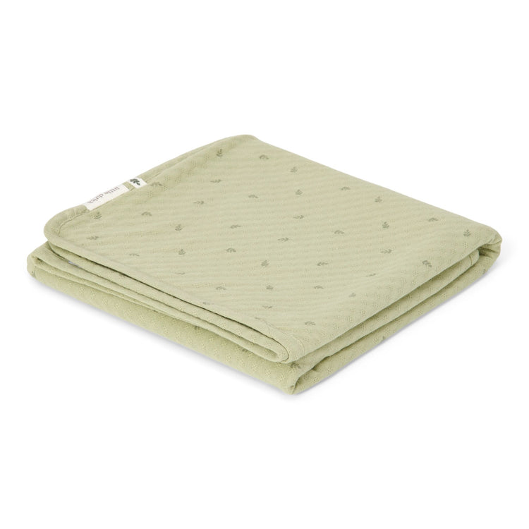 LITTLE DUTCH. Bassinet summer blanket Pure Sage 70x100