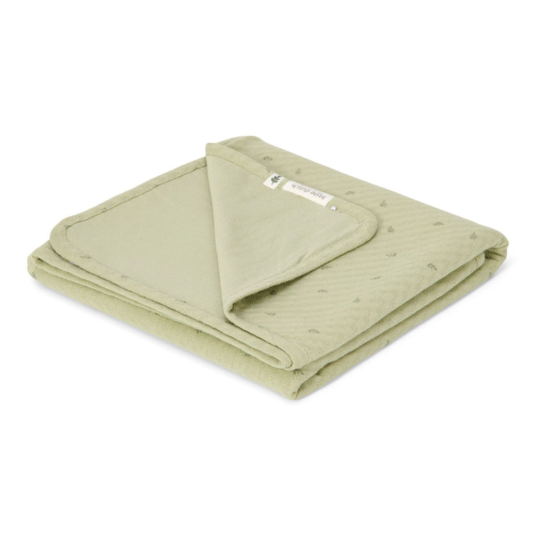 LITTLE DUTCH. Bassinet summer blanket Pure Sage 70x100