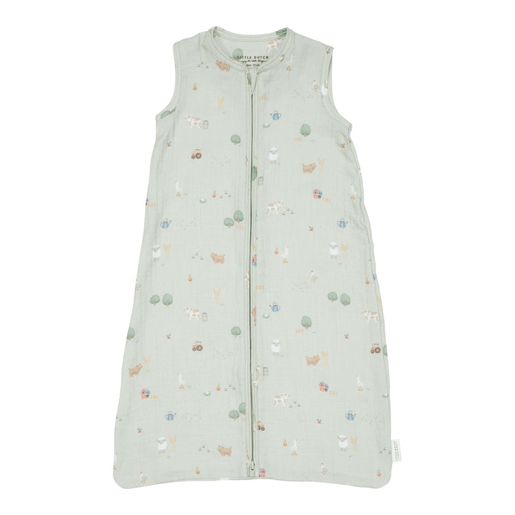 LITTLE DUTCH. Summer sleeping bag muslin Little Farm 70cm