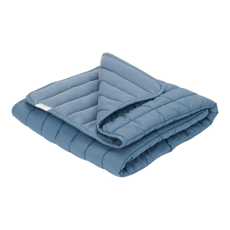 LITTLE DUTCH. Bassinet quilted bedspread Dark Blue