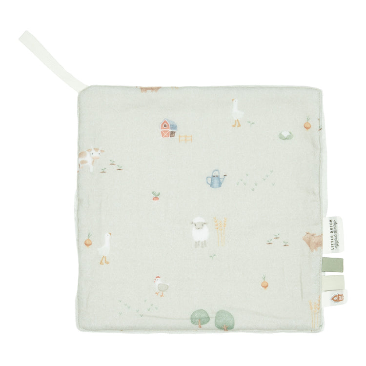 LITTLE DUTCH. Cuddle cloth muslin Little Farm 20x20