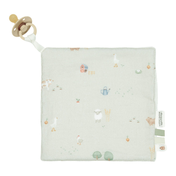 LITTLE DUTCH. Cuddle cloth muslin Little Farm 20x20