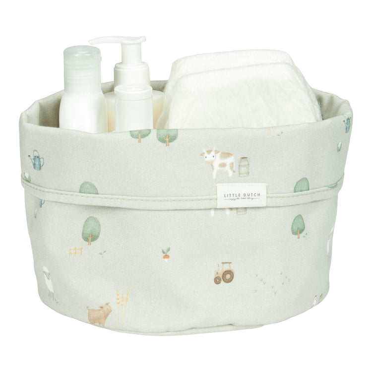 LITTLE DUTCH. Storage basket round Little Farm