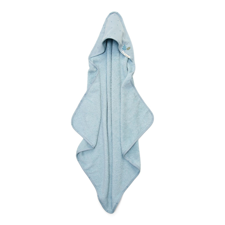 LITTLE DUTCH. Μπουρνουζοπετσέτα Pure Denim Blue 75x75