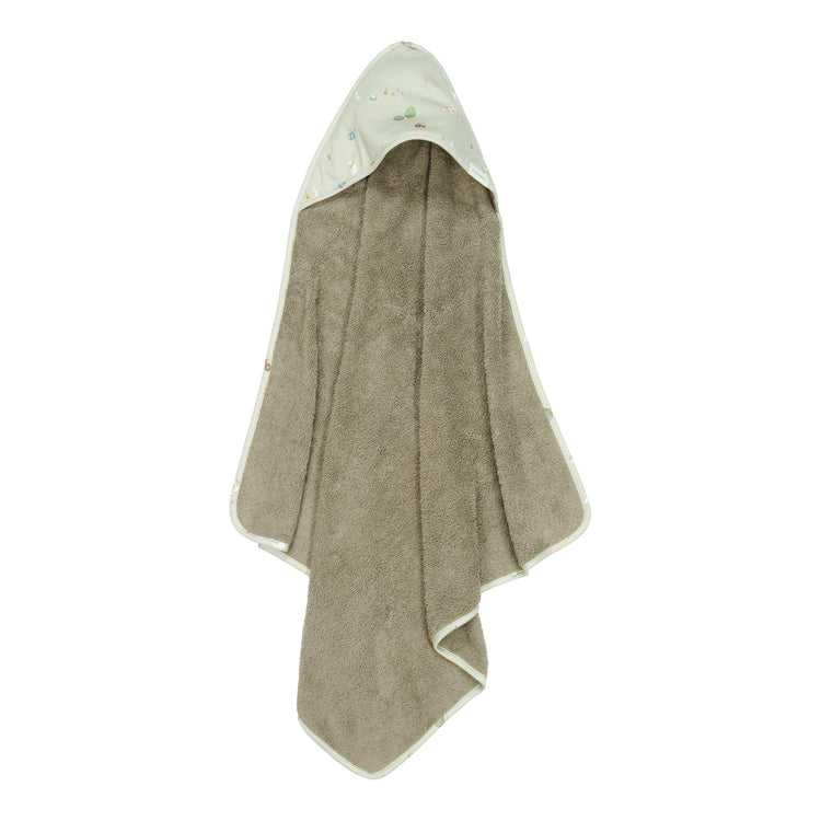LITTLE DUTCH. Hooded towel Little Farm 100x100