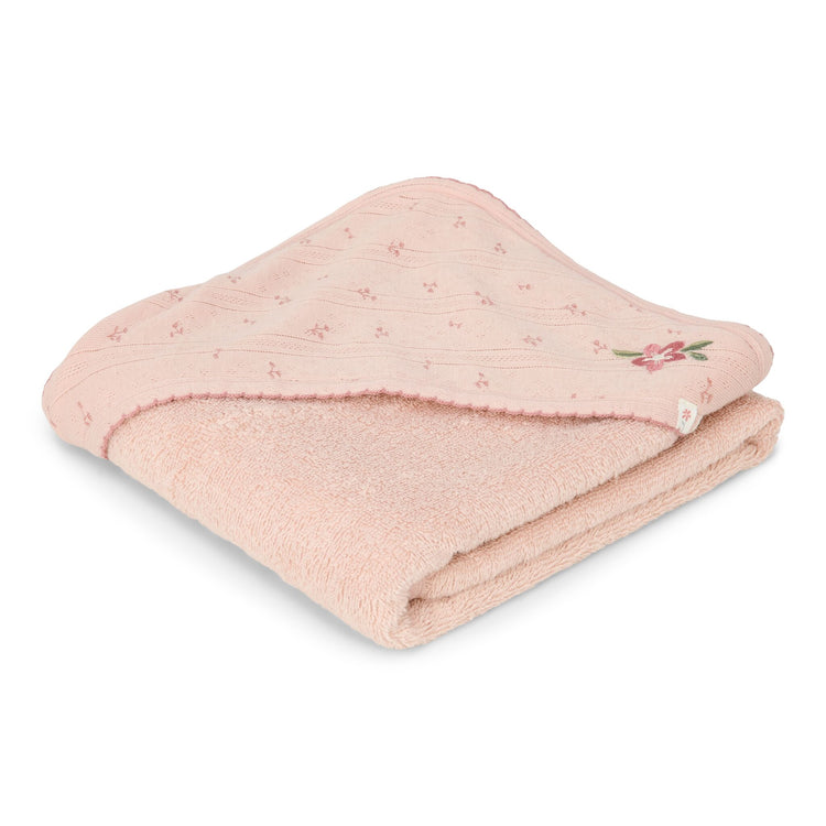 LITTLE DUTCH. Hooded towel Pure Blossom 100x100