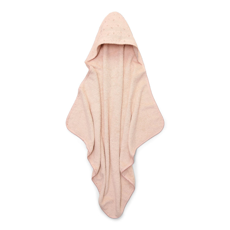 LITTLE DUTCH. Hooded towel Pure Blossom 100x100
