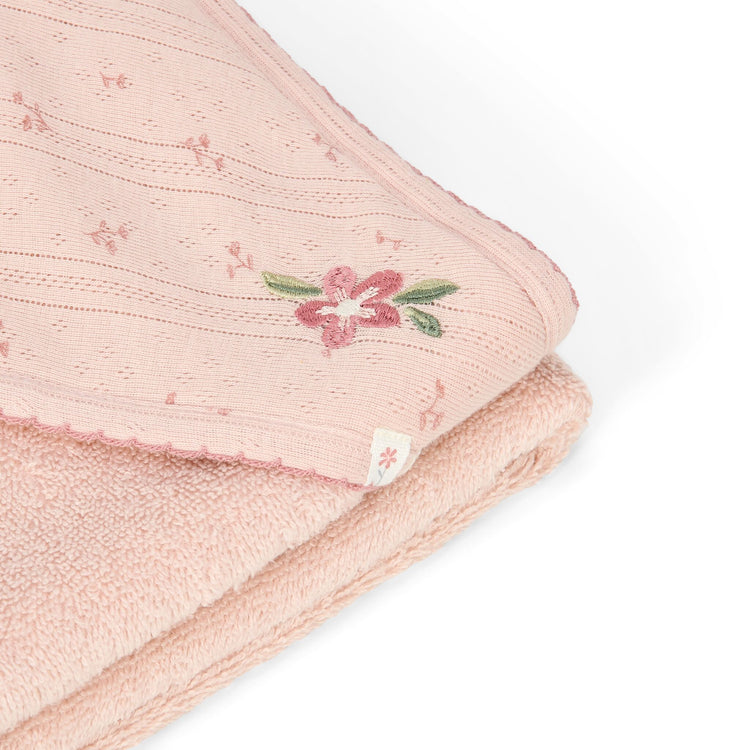 LITTLE DUTCH. Hooded towel Pure Blossom 100x100